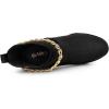 imageAllegra K Womens Platform Gold Chain Chunky High Heel Chelsea Ankle BootsBlack