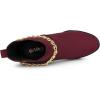 imageAllegra K Womens Platform Gold Chain Chunky High Heel Chelsea Ankle BootsBurgundy