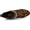 imageAllegra K Womens Platform Gold Chain Chunky High Heel Chelsea Ankle BootsLeopard