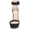 imageAllegra K Womens Platform High Heel Ankle Strap Chunky Heels SandalsBlack