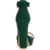 imageAllegra K Womens Platform High Heel Ankle Strap Chunky Heels SandalsDark Green