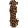 imageAllegra K Womens Platform High Heel Ankle Strap Chunky Heels SandalsLeopard