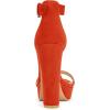 imageAllegra K Womens Platform High Heel Ankle Strap Chunky Heels SandalsOrange