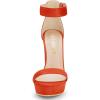 imageAllegra K Womens Platform High Heel Ankle Strap Chunky Heels SandalsOrange