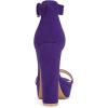 imageAllegra K Womens Platform High Heel Ankle Strap Chunky Heels SandalsPurple