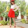 imageAllegra K Womens Platform High Heel Ankle Strap Chunky Heels SandalsRed