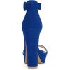 imageAllegra K Womens Platform High Heel Ankle Strap Chunky Heels SandalsRoyal Blue
