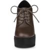 imageAllegra K Womens Platform Lace Up Chunky Heel Ankle BootsCoffee