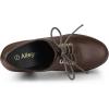 imageAllegra K Womens Platform Lace Up Chunky Heel Ankle BootsCoffee