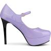 imageAllegra K Womens Platform Mary Jane Pumps Ankle Strap Stiletto High Heels Dress ShoesPurple