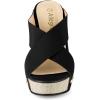 imageAllegra K Womens Platform Slide Wedge SandalsBlack