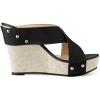 imageAllegra K Womens Platform Slide Wedge SandalsBlack