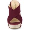 imageAllegra K Womens Platform Slide Wedge SandalsBurgundy