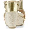 imageAllegra K Womens Platform Slide Wedge SandalsGold Tone