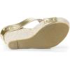 imageAllegra K Womens Platform Slide Wedge SandalsGold Tone