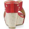 imageAllegra K Womens Platform Slide Wedge SandalsRed