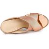 imageAllegra K Womens Platform Slide Wedge SandalsRose Gold