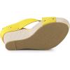 imageAllegra K Womens Platform Slide Wedge SandalsYellow