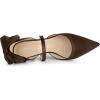 imageAllegra K Womens Pointed Toe Bow Satin Stiletto Heels PumpsBrown