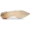 imageAllegra K Womens Pointed Toe Clear Rhinestone Ballet FlatsChampagne Gold