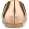 imageAllegra K Womens Pointed Toe Clear Rhinestone Ballet FlatsChampagne Gold