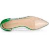imageAllegra K Womens Pointed Toe Clear Rhinestone Ballet FlatsGreen