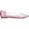 imageAllegra K Womens Pointed Toe Clear Rhinestone Ballet FlatsPink
