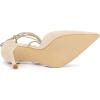 imageAllegra K Womens Pointed Toe Dress Pumps Lace Up Stiletto Heels SandalsBeige