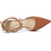 imageAllegra K Womens Pointed Toe Dress Pumps Lace Up Stiletto Heels SandalsBrown