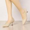imageAllegra K Womens Pointed Toe Low Kitten Heel Dress PumpsBeige