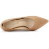 imageAllegra K Womens Pointed Toe Low Kitten Heel Dress PumpsNude