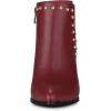 imageAllegra K Womens Pointed Toe Stiletto Heels Heel Chelsea Ankle BootsBurgundy