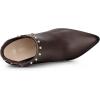 imageAllegra K Womens Pointed Toe Stiletto Heels Heel Chelsea Ankle BootsCoffee