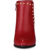 imageAllegra K Womens Pointed Toe Stiletto Heels Heel Chelsea Ankle BootsRed