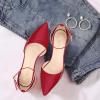 imageAllegra K Womens Pointed Toe Stiletto High Heel Pumps Ankle Strap Wedding Bridal Evening Party Dress ShoesRed