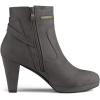 imageAllegra K Womens Round Toe Ankle Mid Heel BootsGrey