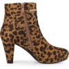 imageAllegra K Womens Round Toe Ankle Mid Heel BootsLeopard