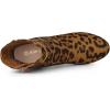 imageAllegra K Womens Round Toe Ankle Mid Heel BootsLeopard