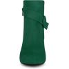 imageAllegra K Womens Round Toe Block Heel Boots Ankle BootiesEmerald Green