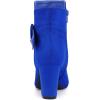 imageAllegra K Womens Round Toe Block Heel Boots Ankle BootiesRoyal Blue