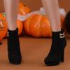 imageAllegra K Womens Round Toe Chunky High Heel Platform Ankle BootsBlack