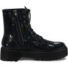 imageAllegra K Womens Round Toe Platform Lace Up Colorful Combat Ankle BootsBlack