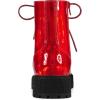 imageAllegra K Womens Round Toe Platform Lace Up Colorful Combat Ankle BootsRed