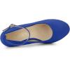 imageAllegra K Womens Round Toe Stiletto Heels Ankle Strap PumpsDark Blue