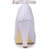 imageAllegra K Womens Round Toe Stiletto Heels Ankle Strap PumpsLight Purple