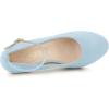 imageAllegra K Womens Round Toe Stiletto Heels Ankle Strap PumpsSky Blue