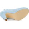 imageAllegra K Womens Round Toe Stiletto Heels Ankle Strap PumpsSky Blue