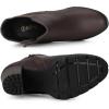 imageAllegra K Womens Round Toe Zipper Block Heel Platform Ankle BootsCoffee