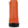 imageAllegra K Womens Round Toe Zipper Block Heel Platform Ankle BootsOrange