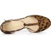 imageAllegra K Womens Rounded Toe Stiletto Heel TStrap Dress Leopard Pumps 8 M US